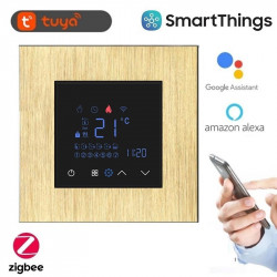 Termostat inteligent Zigbee pentru incalzire in pardoseala pe baza de apa, cu rama de aluminiu - Img 4