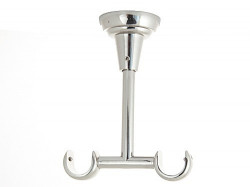 Galerie dubla cilindru alb prindere tavan 19 mm inox - Img 2