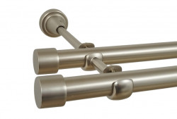 Galerie dubla fara inele CAPACEL 19 mm CROM MAT - Img 1