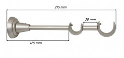 Galerie fara inele CYLINDRU - 25/19 - crom mat - Img 4