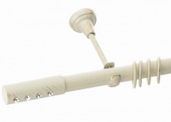 Galerie simpla ALLURE 25 mm alb antichizat