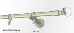 Galerie simpla PICIOR UNIVERSAL - KULA CRISTAL-simpla /19 - CROM MAT - Img 1