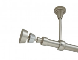Galerie simpla prindere tavan fara inele afina 19 mm crom mat - Img 1