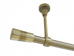 Galerie simpla prindere tavan fara inele VALEO 19 MM aur antic - Img 1