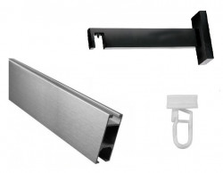 Galerie SIMPLA Square Line - Boss negru cu suport negru - Img 3
