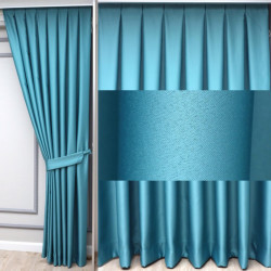 Set complet pentru fereastra BLACKOUT DRAPERIE Red FIESTA SATEN 017 + PERDEA VOAL508 - Img 3