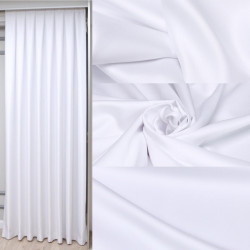 Set complet pentru fereastra BLACKOUT DRAPERIE Red FIESTA SATEN 02 ALB+ PERDEA VOAL508 - Img 2