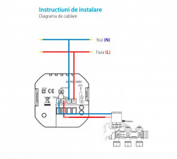 Termostat Wi-Fi pentru incalzirea in pardoseala si centrala pe gaz TOR6500 LED Color - Img 2