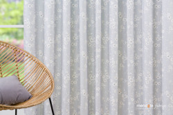 DRAPERIE CU REJANSA MENDOLA SAKURA GRI T04 - Img 1
