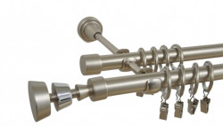 Galerie dubla afina 19/19 mm crom mat