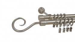 Galerie dubla hak 19/19 mm crom mat - Img 1