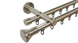 Galerie dubla PRINDERE PERETE suport universal TEAVA PROFIL -PRINCE /19 -INOX - Img 1