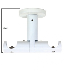 Galerie dubla prindere tavan teava profil todi max 19/19 mm aur antic - Img 4