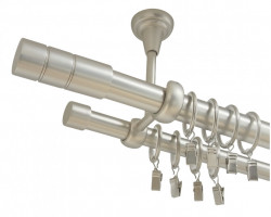 Galerie dubla tavan CYLINDRU 25/19 - CROM MAT - Img 1