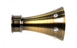 Galerie simpla picior universal striat CARTER 19 mm - aur antic - Img 6