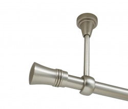 Galerie simpla prindere tavan fara inele capri 19 mm crom mat - Img 1