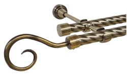 Galerie TWIST dubla HAK fara inele 19/19 mm - aur antic - Img 1