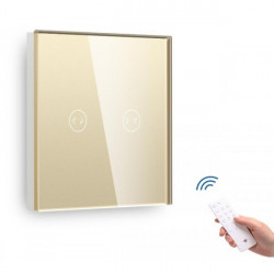 Întrerupător tactil acționare draperie cu senzor telecomandă M1 crem
