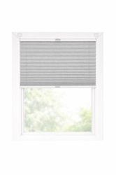 Jaluzea plisată semitransparentă ORVI1305 – Culoare gri deschis texturat - Img 2
