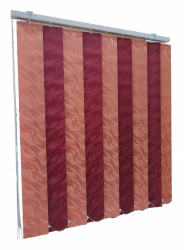 Jaluzele verticale BEATA 9609/9611 somon/bordo - Img 1