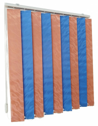 Jaluzele verticale BEATA 9609/9617 somon/bleu - Img 1