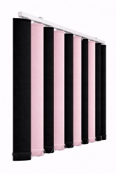 Jaluzele verticale blackout 2 culori negru / roz – Stella 8270 / 8100