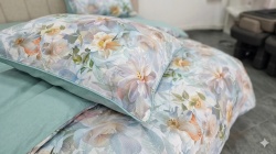Lenjerie de pat bumbac 100% Garden Riviere detaliu material