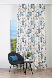 DRAPERIE CU REJANSA MENDOLA EMERALD ALBASTRU 04 - Img 2