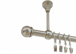 Galerie simpla prindere tavan todi max 19 mm inox - Img 1