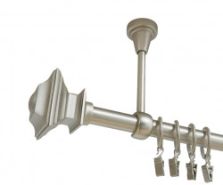 Galerie simpla prindere tavan verdi 19 mm crom mat - Img 1