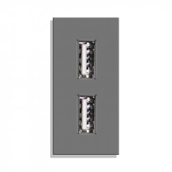 Modul 1/2 priză USB dublu 2.4A - Img 4