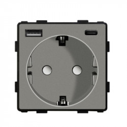 Modul priza simpla + USB-A + USB-C 3.1A - Img 4