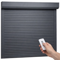 Rulou Exterior Aluminiu Antracit cu Acționare Electrică și Telecomandă