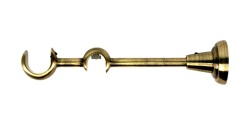 Galerie dubla boston, teava neteda si profil,grosime 25 si 19mm, aur antic - Img 3