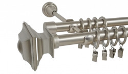 Galerie dubla verdi 19/19 mm crom mat