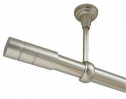 Galerie fara inele tavan CYLINDRU /25 - CROM MAT - Img 1