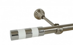 Galerie simpla fara inele cilindru alb 19 mm INOX - Img 1