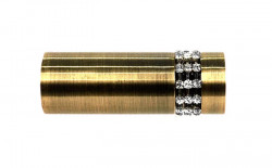 Galerie simpla picior universal striat XANTOS 19 mm - aur antic - Img 6