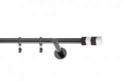 Galerie SIMPLA PRINDERE PERETE PICIOR UNIVERSAL 19 mm MAGNUM NEGRU - Img 1