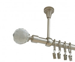 Galerie simpla prindere tavan kula crystal 19 mm crom mat - Img 1