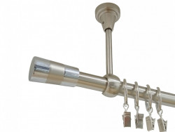 Galerie simpla prindere tavan valeo crom 19 mm inox - Img 1