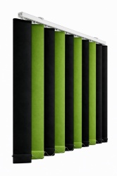 Jaluzele verticale blackout 2 culori negru / verde deschis – Stella 8210 / 8270