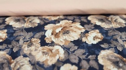 Lenjerie pat bumbac imprimare digitala Dark Magnolia