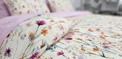Lenjerie de pat bumbac 100% Garden Bliss detaliu material