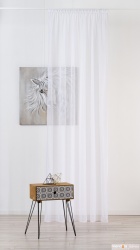 PERDEA CU REJANSA MENDOLA VOILE 100% Reciclat Alb T01 - Img 2