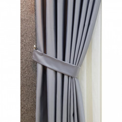 Set complet pentru fereastra DRAPERIE Red RIO SATEN GRIDESCHIS 024+ PERDEA VOAL508 - Img 3