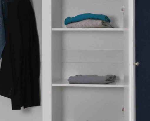 Set 2 Polițe Suplimentare Lara, pentru Dulap cu 3 Uși, Alb – Vipack