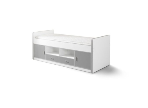 Pat cu Depozitare Integrată, Gri (PAL) – Bonny – Vipack