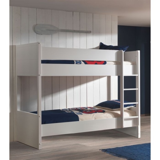 Pat Suprapus Lara 90x200 cm, pentru Copii/Tineri, Alb – Vipack