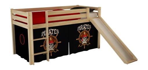 PINO PAT SEMI-INALT cu slide și cortină Pirate.